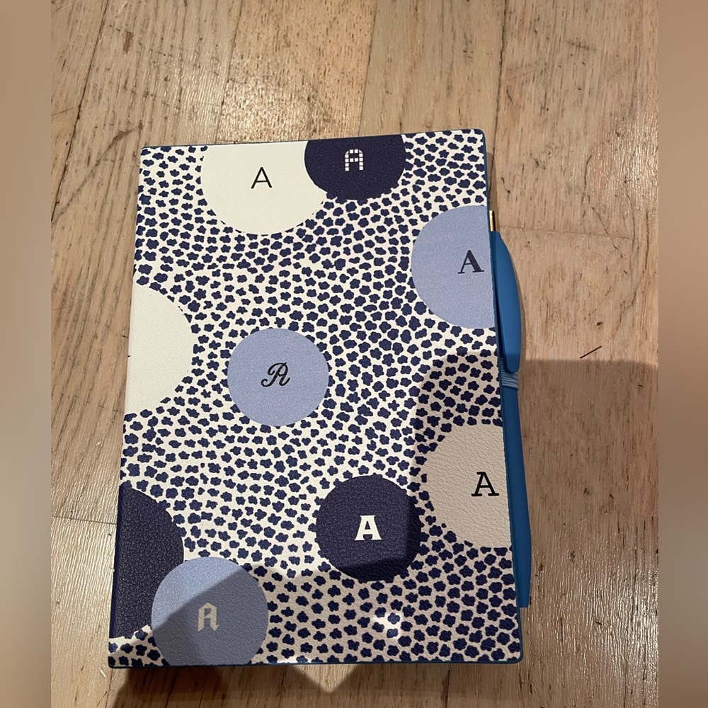 NWT Anthropologie Blue and White Notebook
